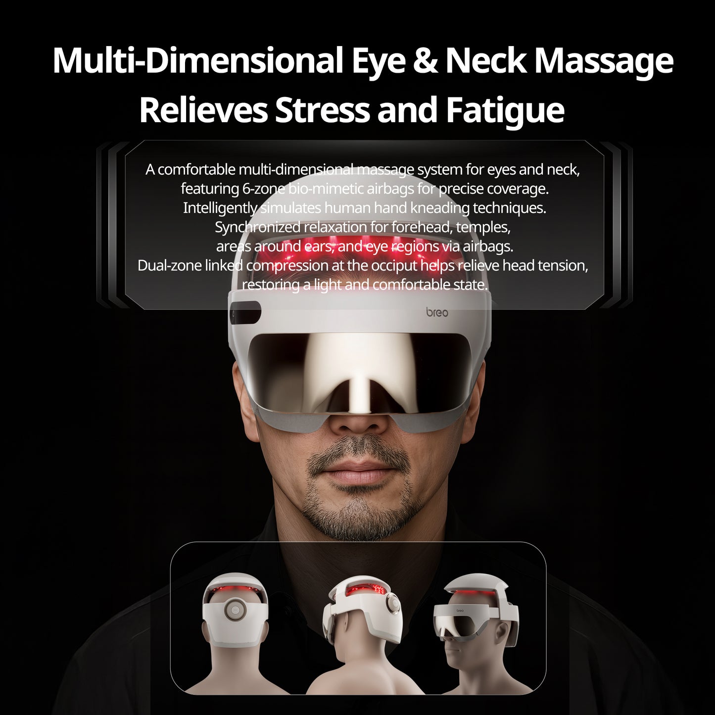 Breo - Hair 3 Head Massager