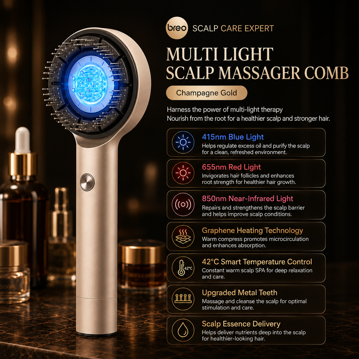 Breo - Scalp 3S (Pro Edition) Scalp Massager
