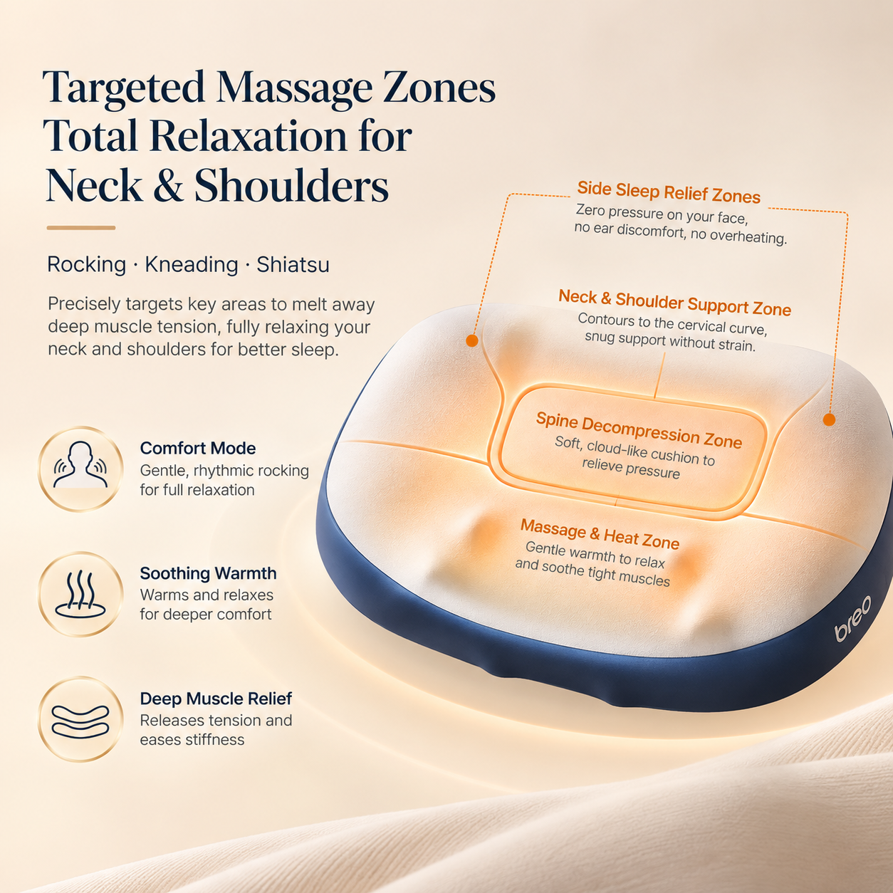 Breo - Sleep Companion Massage Pillow PS1 Lite